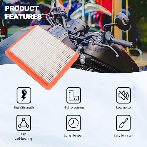 Miniatura 4 de 5 filtros de aire 17211-Z8B-901 compatibles con Honda HRX217 HRR216 HRC216 HRT216 HU800AWD HRB216 HRB217 HRS216 HRZ216 GCV160LAO GCV190LA GC190LA