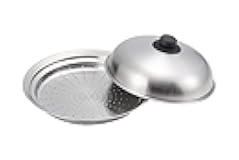 Castle Enterprise Yoshikawa Steamer Plate, Made in Japan, 9.4-10.2 inches (24-26 cm) (with lid), Delicious Colored Vegetables, Can Be Used on Frying Pans, Stainless Steel, Gift Wrapping