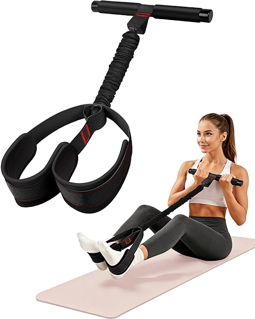 JusGold Pedal Resistance Bands Review: Upgraded 55LBS Exercise Bands for Home Workouts