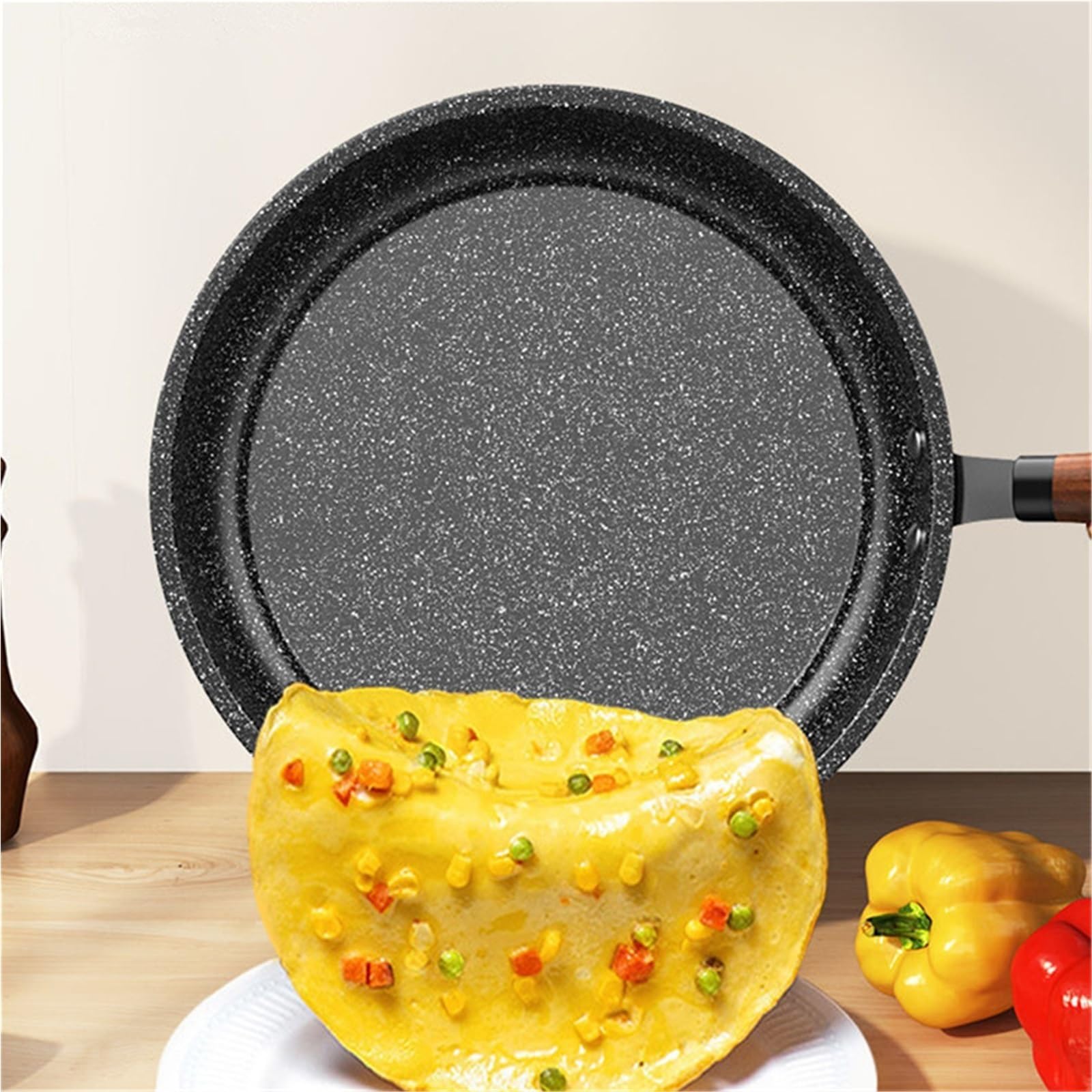 28X8.50cm Antihaft-Bratpfanne Bratpfanne Steak Pfannkuchenpfanne Haushalt Induktionsherd Gasherd Universalpfanne