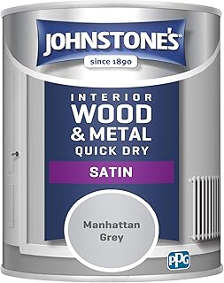 Johnstone\'s Quick Dry Satin, Manhattan Grey, 750ml