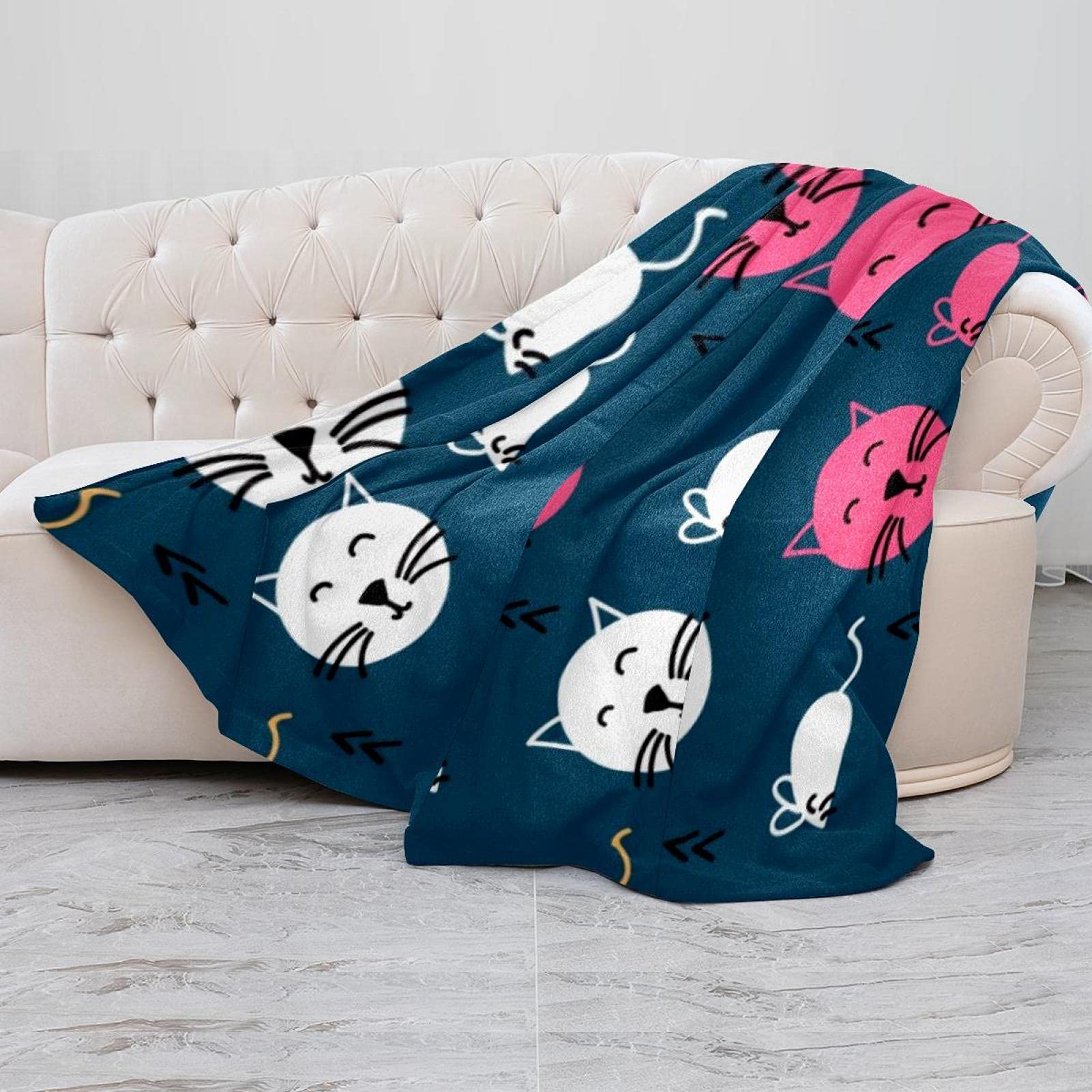 Coperta in pile, super morbida e lussuosa coperta per gatti