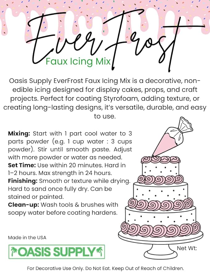 EverFrost Faux Icing Mix – Coating for EPS & XPS