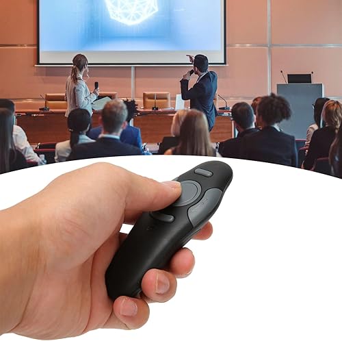 Miniatura 7 de Diyeeni Clicker de presentación, USB dongle presentador puntero remoto clickers deslizantes para computadora portátil, PPT PowerPoint Clicker para