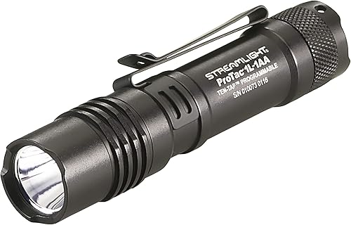 Streamlight 88061 ProTac 1L-1AA - Luz táctica profesional de doble combustible, 350 lúmenes, color negro