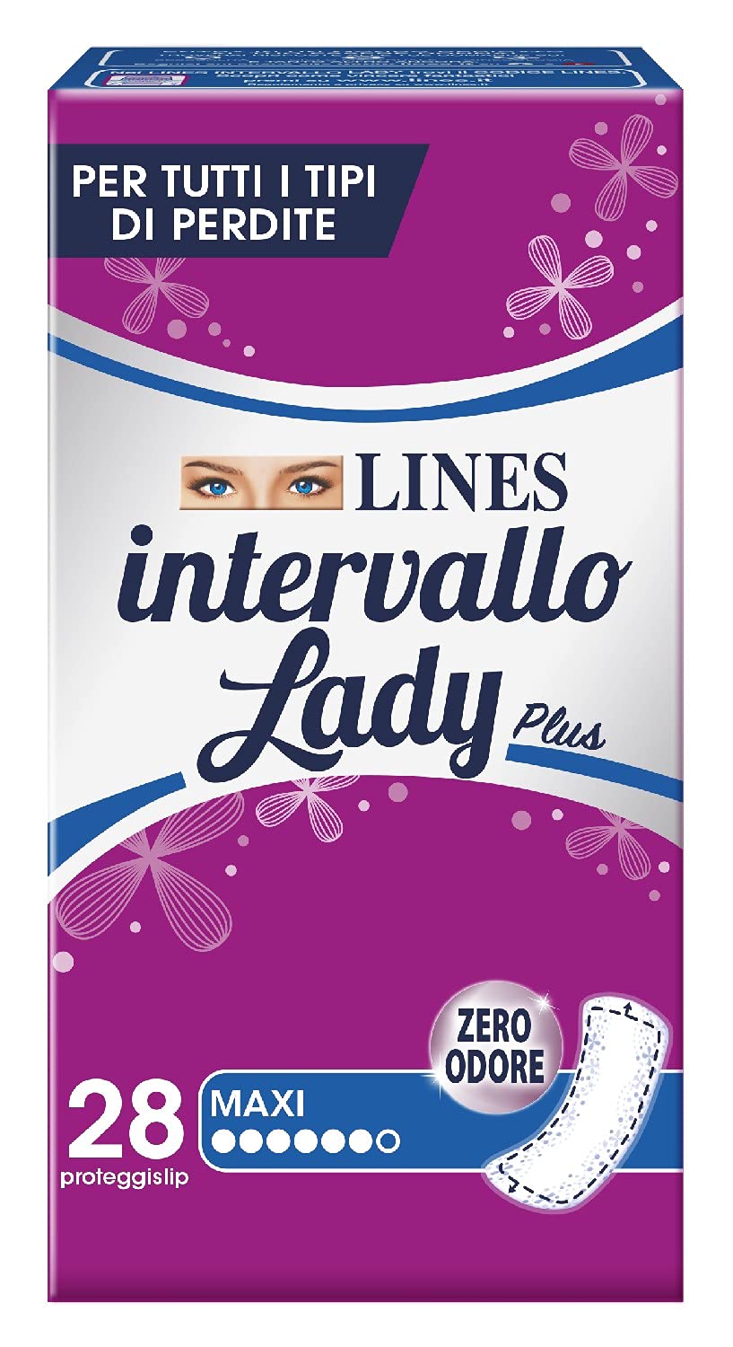 Lines Intervallo Lady Maxi, Proteggislip Distesi, 28 Pezzi 28 Unità (Confezione da 1)