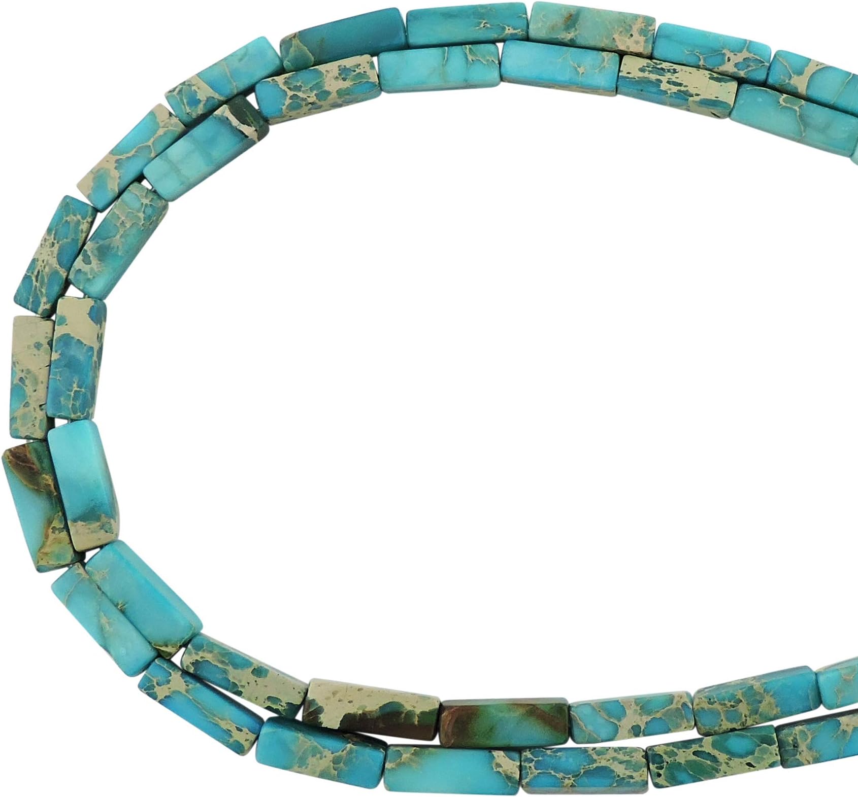 COIRIS 1 Strand 13x4MM Natural Rectangle Tube Shape Stone Loose Beads Imperial Jasper for Jewelry Making DIY Design (ZS-1179)