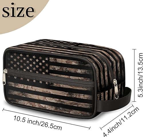 Miniatura 2 de Pardick Neceser de viaje para mujeres y hombres, ligera, organizador de maquillaje, bolsa de afeitado impermeable, kit de Dopp con gran capacidad