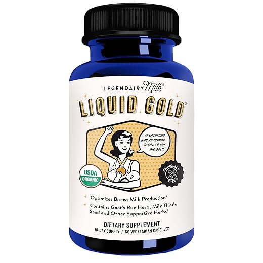 Liquid Gold Organic Lactation Support Capsules