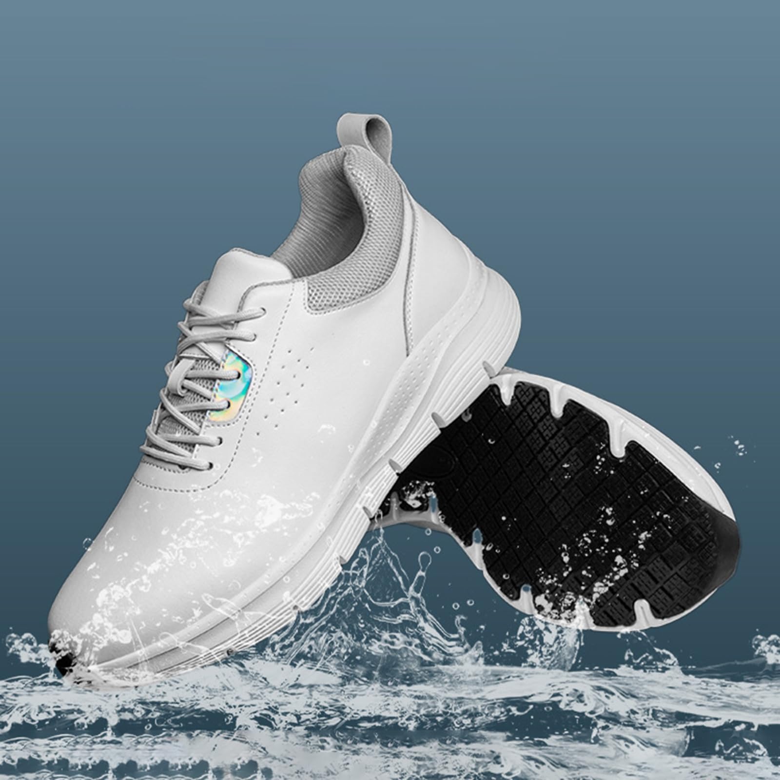 Scarpe Basse Da Lavoro Antinfortunistiche In Pelle Scamosciata Traforata. Numeri Dal 35 Al 48 - 8