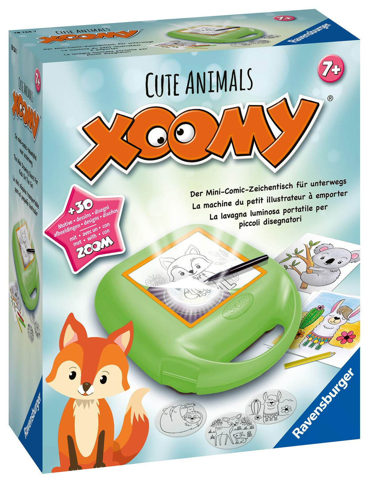 Ravensburger Xoomy Midi Cute Animals 18124 - Geschichten und süße Tiere zeichnen Lernen. Kreatives Zeichnen und Malen für Kinder ab 7 Jahren
