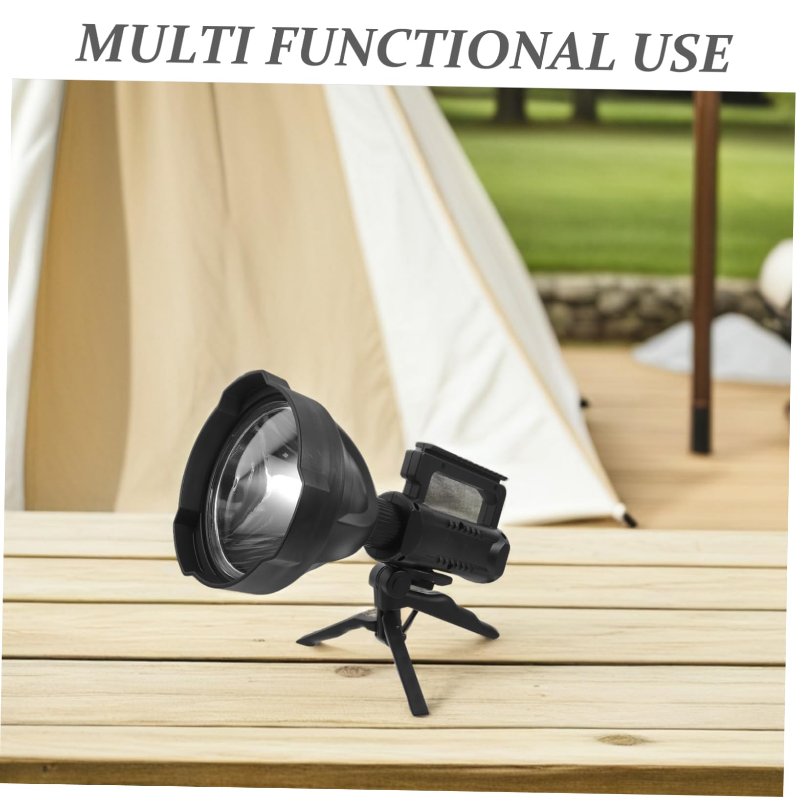 jojofuny LED Wiederaufladbare Taschenlampe Handlich Starkes Licht Lange Tragbar Camping Outdoor Notfall Multifunktionale Beleuchtung für Wanderungen und Nächtliche Erkundungen