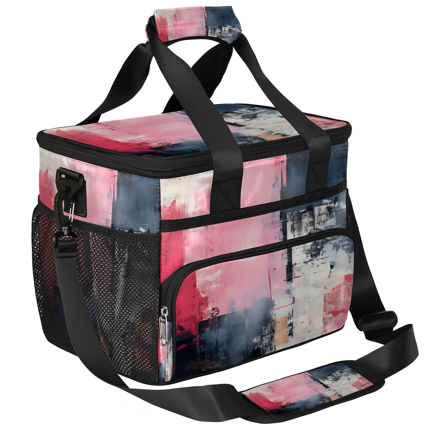 Lunch Box for Men Heavy Duty Insulated Lunch Bag for Women Modern Abstract Art Lunchbox for Adults Lunch