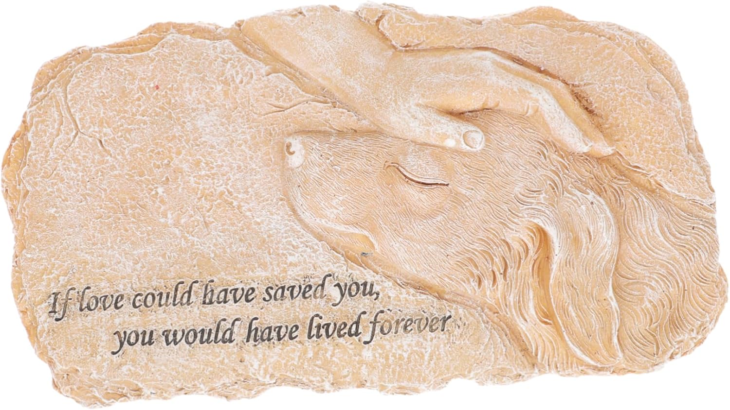MERRYHAPY Pet Memorial Stone Durable Resin Garden Tribute for Dogs Memorial Ornament for Pet Loss for Outdoor Use