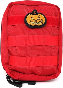 Jack o' Lantern Pumpkin PVC Tactical Patch | Halloween Hook and Loop Patch