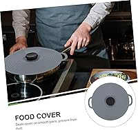 Vista 3 de 1pc Reusable Silicone Food Cover Vacuum Seal Lid for Pot Microwave Safe Easy to Clean Keeps Food Fresh Refrigerator Kitchen Supply