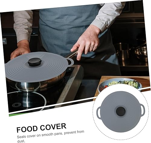 Miniatura 3 de KALLORY 1 tapa de silicona para olla, tapas de silicona para platos, freidora de aire, tazones con tapas, aptos para microondas, tapa a prueba de