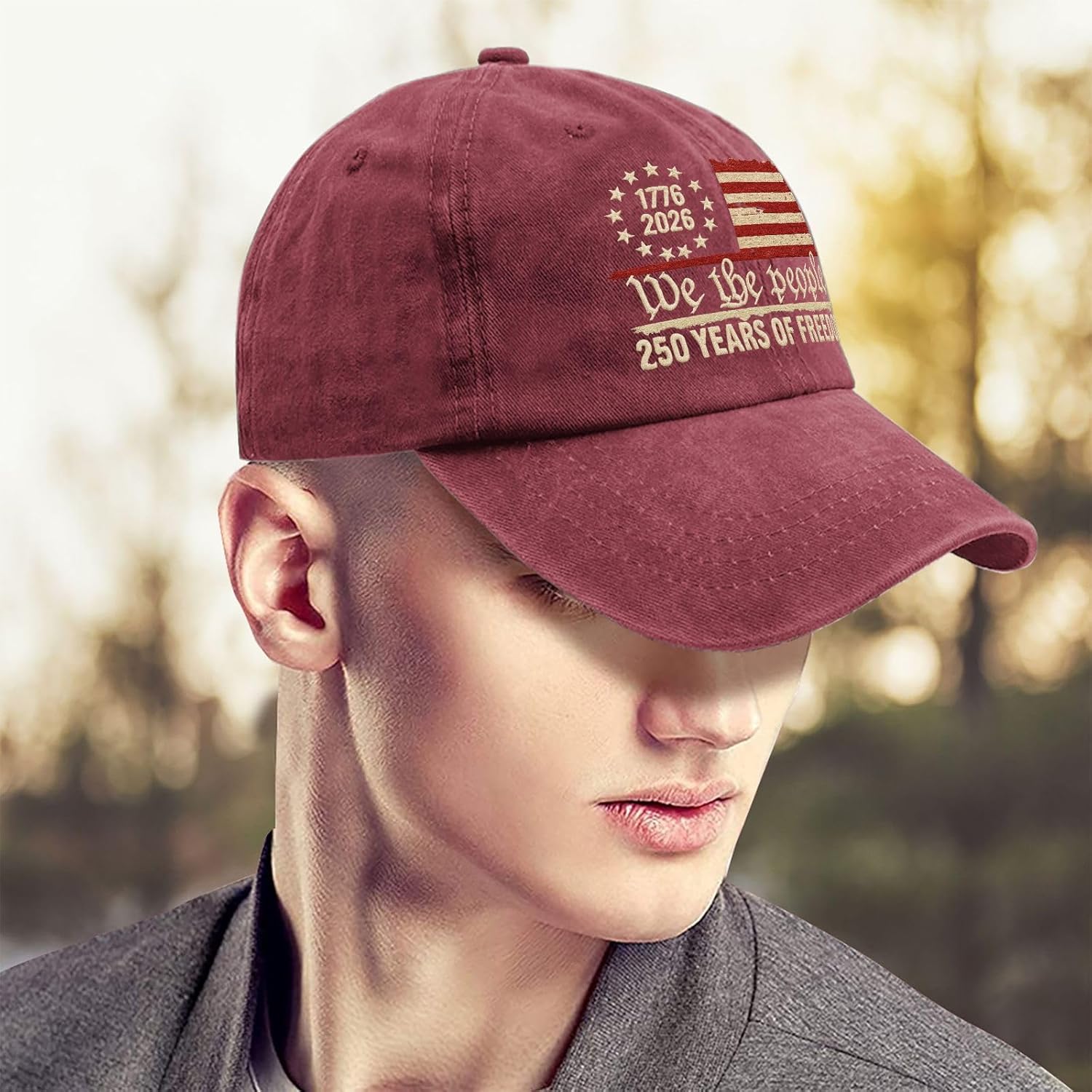 U.S. 250th Anniversary 250 Years Freedoms 1776-2026 Baseball Hats Funny - Image 5