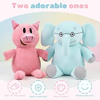 Amazon.com: NUWDYSNN Elephant and Piggie Picture Book Plush Toy
