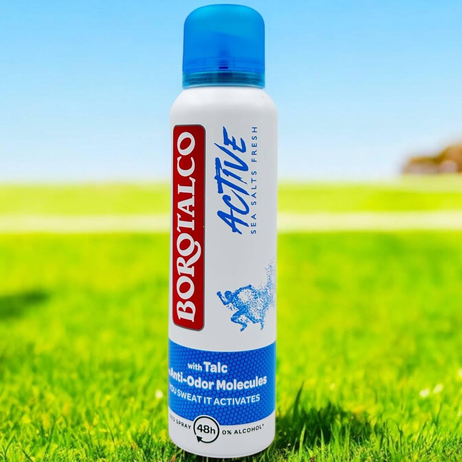 Borotalco Active Deodorante Uomo Anti-Odore Con Talco Al Profumo Di Sali Marini Spray 48H 150 Ml (12)
