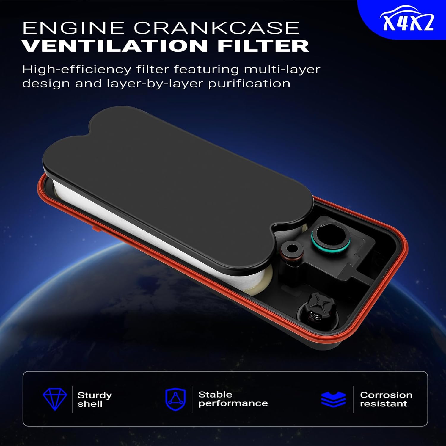 CV50628 Crankcase Ventilation Filter For Cummins ISC, ISL, ISX12G Engines/2008-2010 Acterra,L7500, L8500, LT7500, LT8500. Replaces# 904-7902，5263190