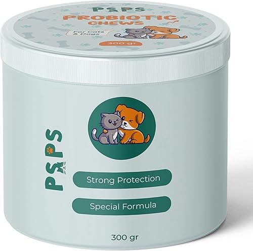 Miniatura 3 de Probióticos para perros y gatos - Masticables probióticos para perros para la salud intestinal, apoyo digestivo, reduce la diarrea y los gases,
