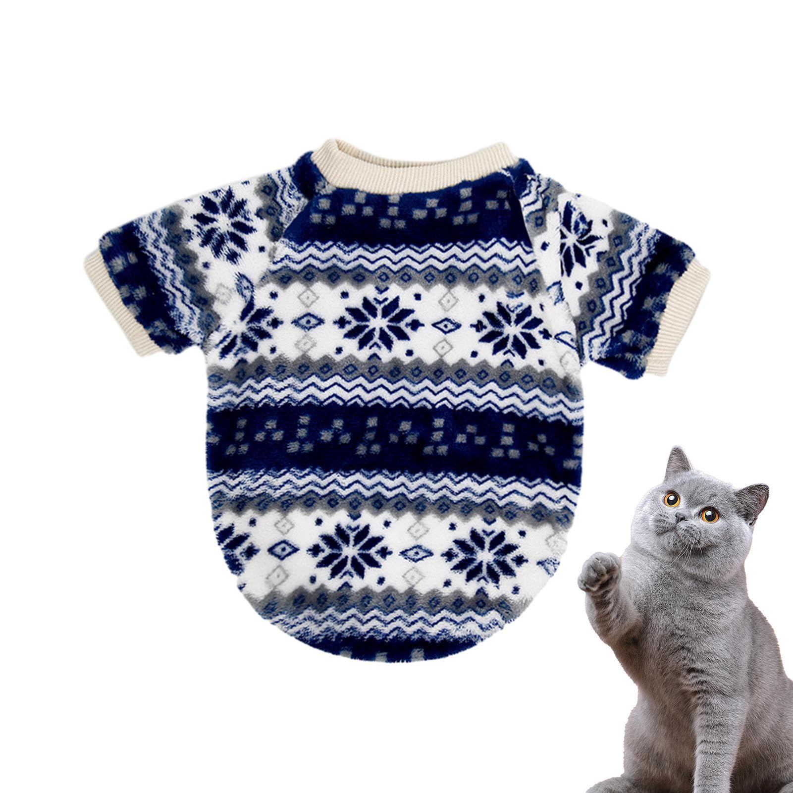 Aizuoni Cat Knitwear,Cats Sweaters Warm Jumpers | Dog Winter Apparels for, Theme, Travel, Photo Props