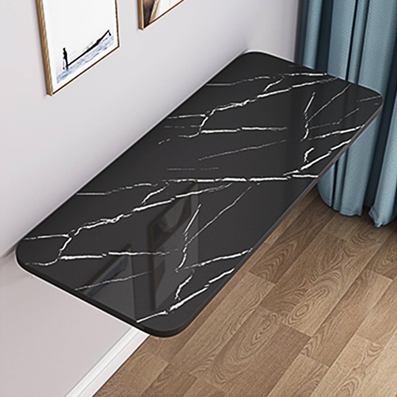 Cuisine et salle à manger optimisées avec la table murale pliante Couleur C 70x50
