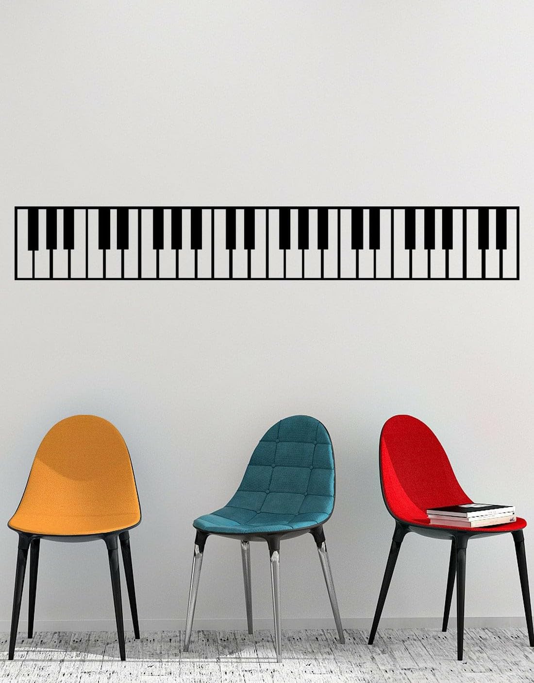 GADGETS WRAP Piano Keys Vinyl Wall Decal Sticker for Home Office Bedroom Dining Room-image-42