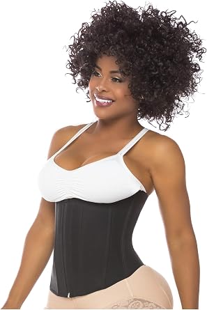 Fajas Salome Womens 0315-1 Waist Training Corset L, Black