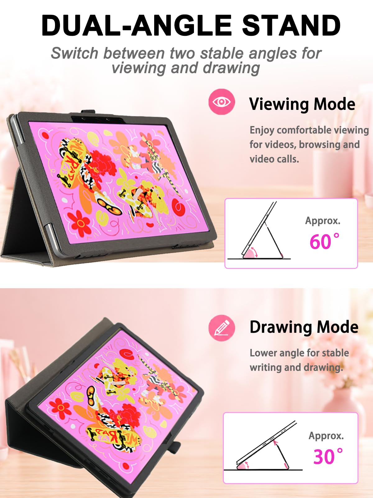 for XP Pen Magic Drawing Pad 12.2 Tablet Case with Auto Sleep/Wake