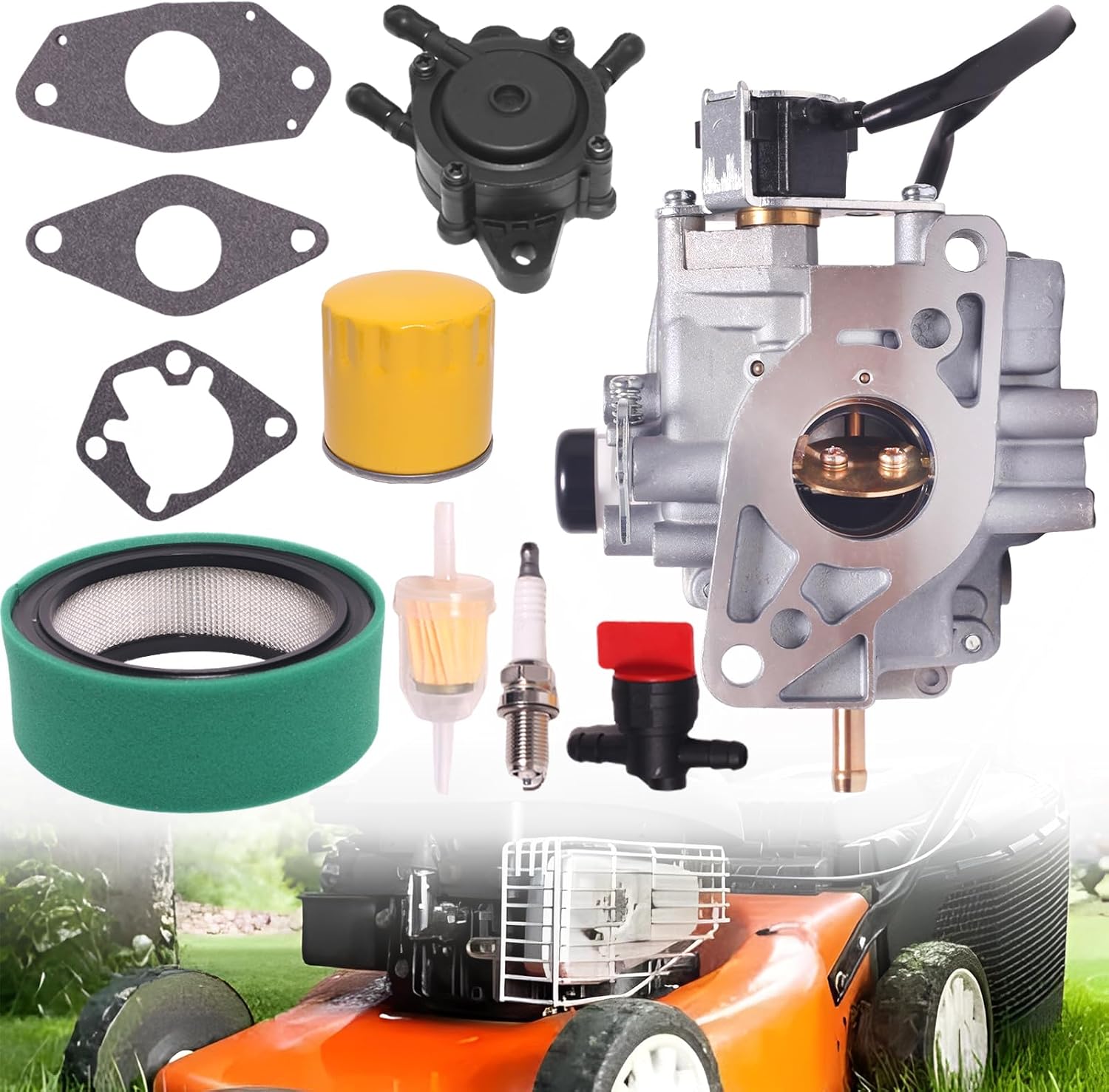 Carburetor for Kohler CH25 CH730 740 25HP 27HP Engines, Carb with Tune-Up Kit Replaces for Kohler Engine 24-853-34-S 24-853-162-S 24-853-93-S
