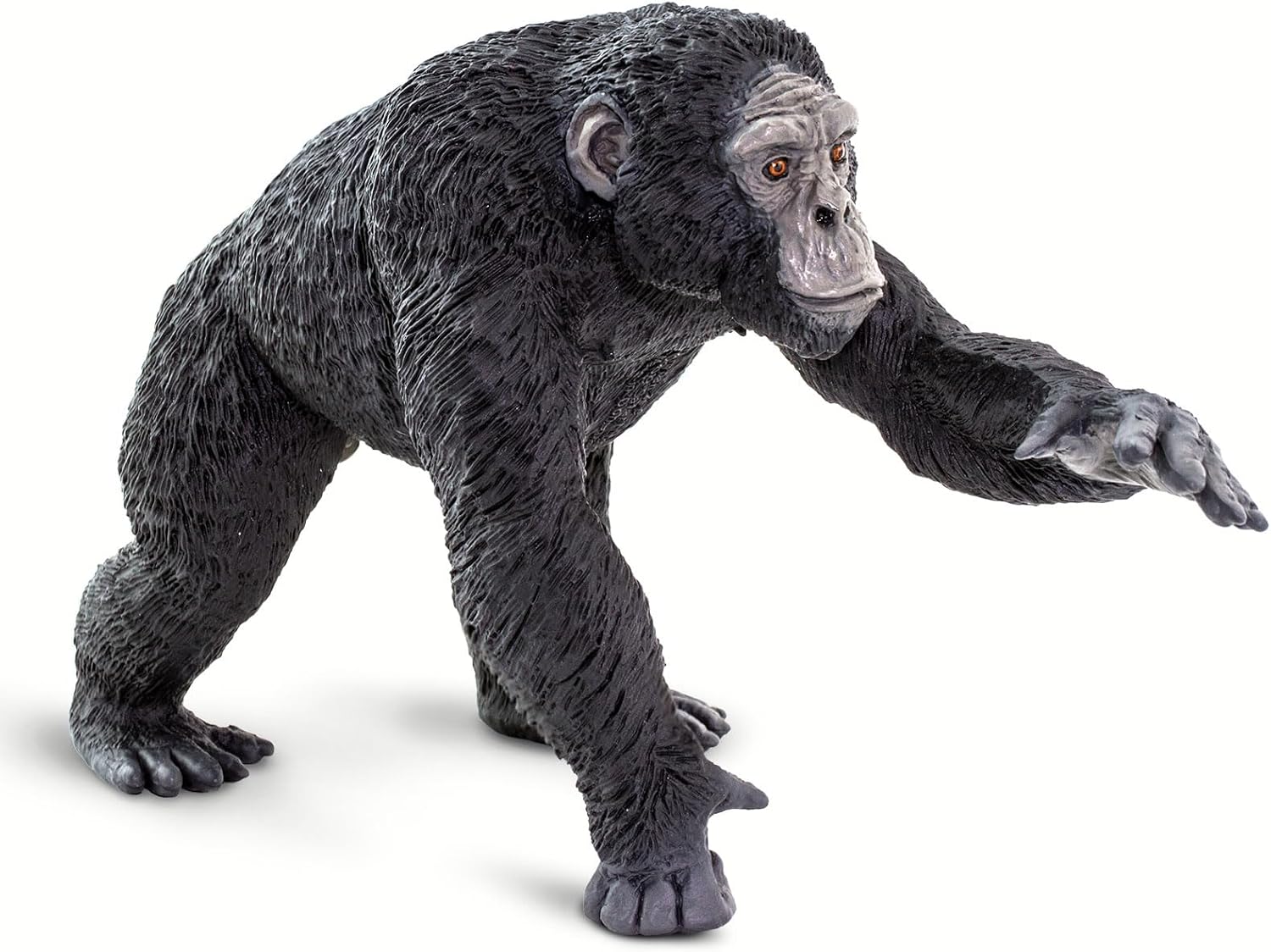 Safari Ltd. Chimpanzee Figurine - Lifelike 4" Primate Figure - Educational Toy for Boys, Girls, and Kids Ages 1+