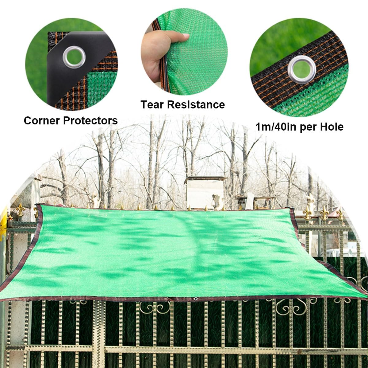 Sonnenblenden Schattennetz 85% UV-Schutz, 8x11m, für Garten, Terrassendach, Gewächshaus, Pflanzenschutz, strapazierfähig mit Ösen, ideale per Pflanzen und Blumen