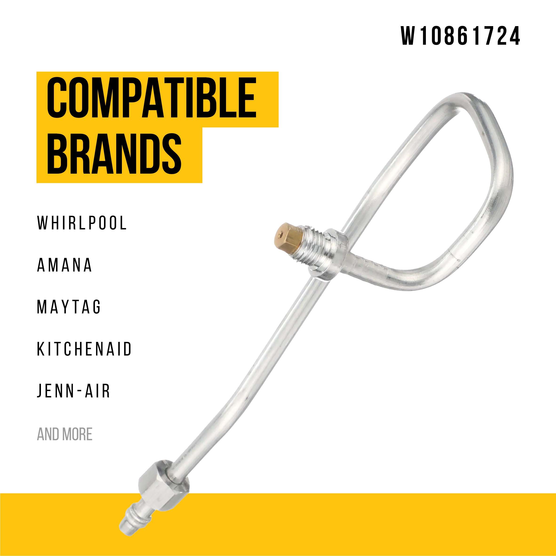 W10861724 Venturi - Compatible con Whirlpool AmanaCooktop Range - Sustituye a AP5999421 4382294 PS11731644 W10512771 Piezas de reparación de repuesto ultra duraderas