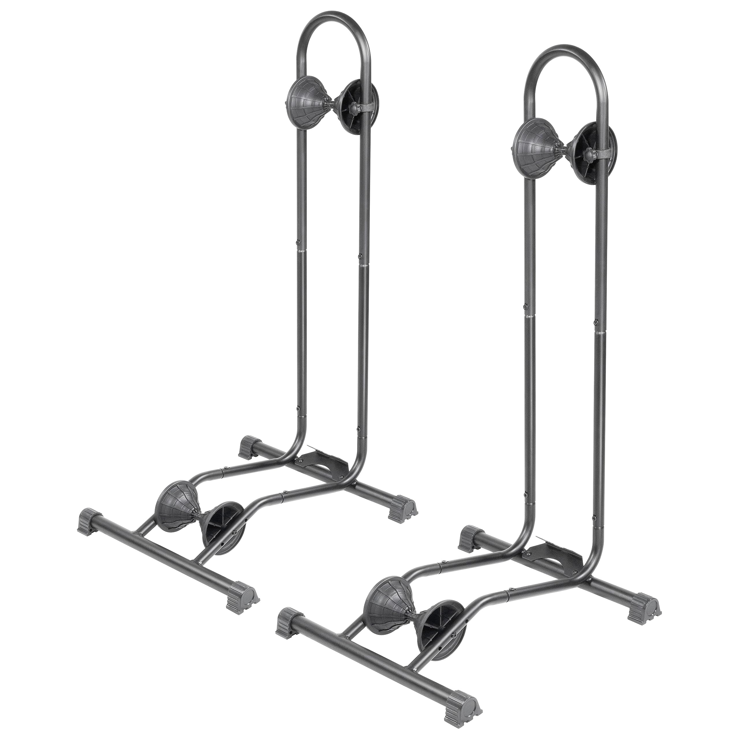 BikeHand Bike Floor Stand Parking Rack Stand - for 24"-29" Mountain MTB & Road Bikes Bicycles Indoor Outdoor Garage Storage - Fat Bike New Version for 2 Bikes