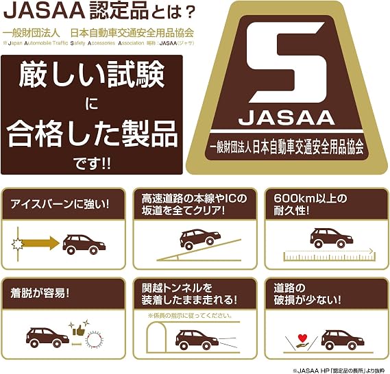 Carmate Biathlon Quick Easy Tire Chain, Genuine Product, Easy to Install, Made in Japan, JASSA Certified, Non-Metal, QE2, Compatible with: 165/55R14, 165/70R12, 155/70R13, 155/80R12, 145/80R13 Summer