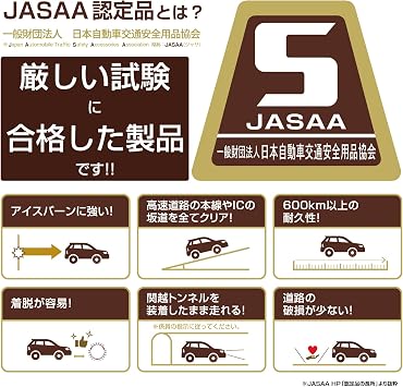 Carmate Biathlon Quick Easy Tire Chain, Genuine Product, Easy to Install, Made in Japan, JASSA Certified, Non-Metal, QE2, Compatible with: 165/55R14, 165/70R12, 155/70R13, 155/80R12, 145/80R13 Summer