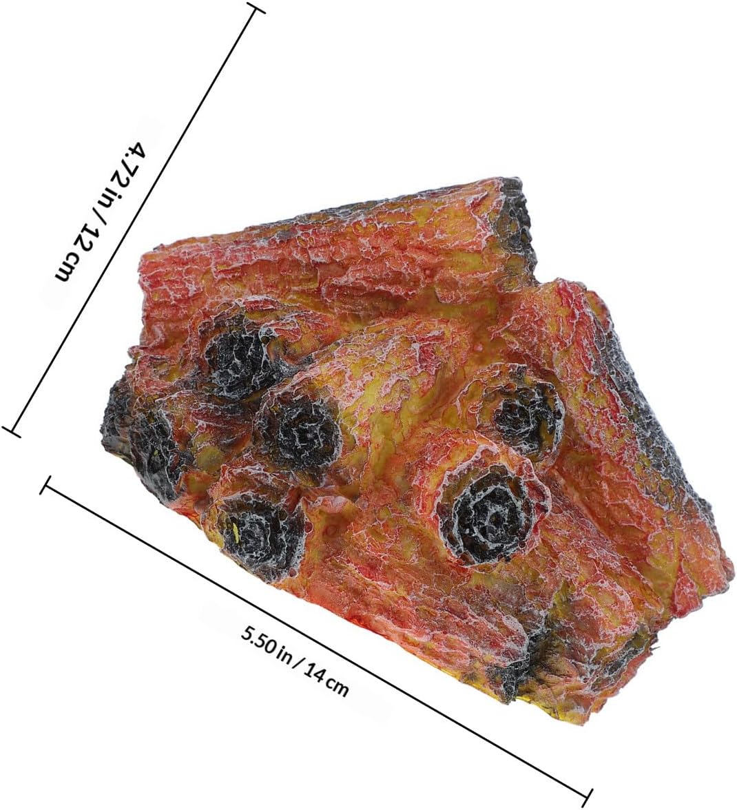 Led Simulation Charcoal Flame Lamp: Battery Powered Simulated Flame Effect Light - Realistic Log Led Fireplace for Indoor/Outdoor Easter Camping Home Decor