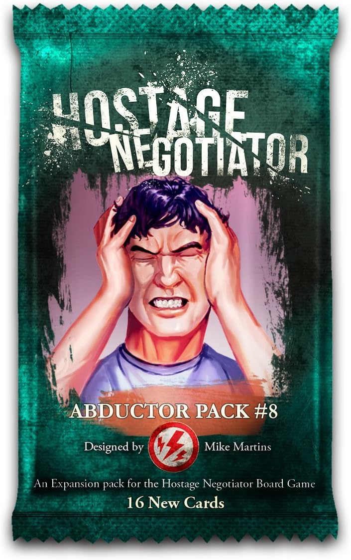 Van Ryder Games Hostage Negotiator Abductor Pack 8 – A Game Expansion 20 Minutes of Gameplay for 1 Player – for Teens and Adults Ages 15+ - English Version
