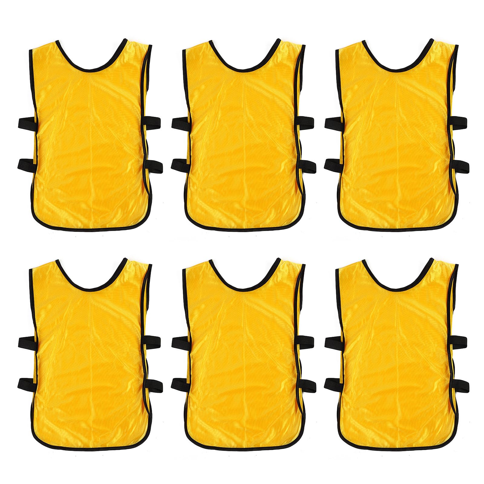 MOMOJIA 6Pcs Football Training Bibs Vests Bibs Football Scrimmages Training Vests for Volleyballs Soccer Basketball