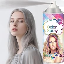 Washable Temporary Hair Color Spray for Women and Men, One-Day Instant Hair Dye Spray, Non-Sticky Hair Coloring Spray for Halloween, Christmas Party, Cosplay, DIY Costume, Music FestivalGRAY