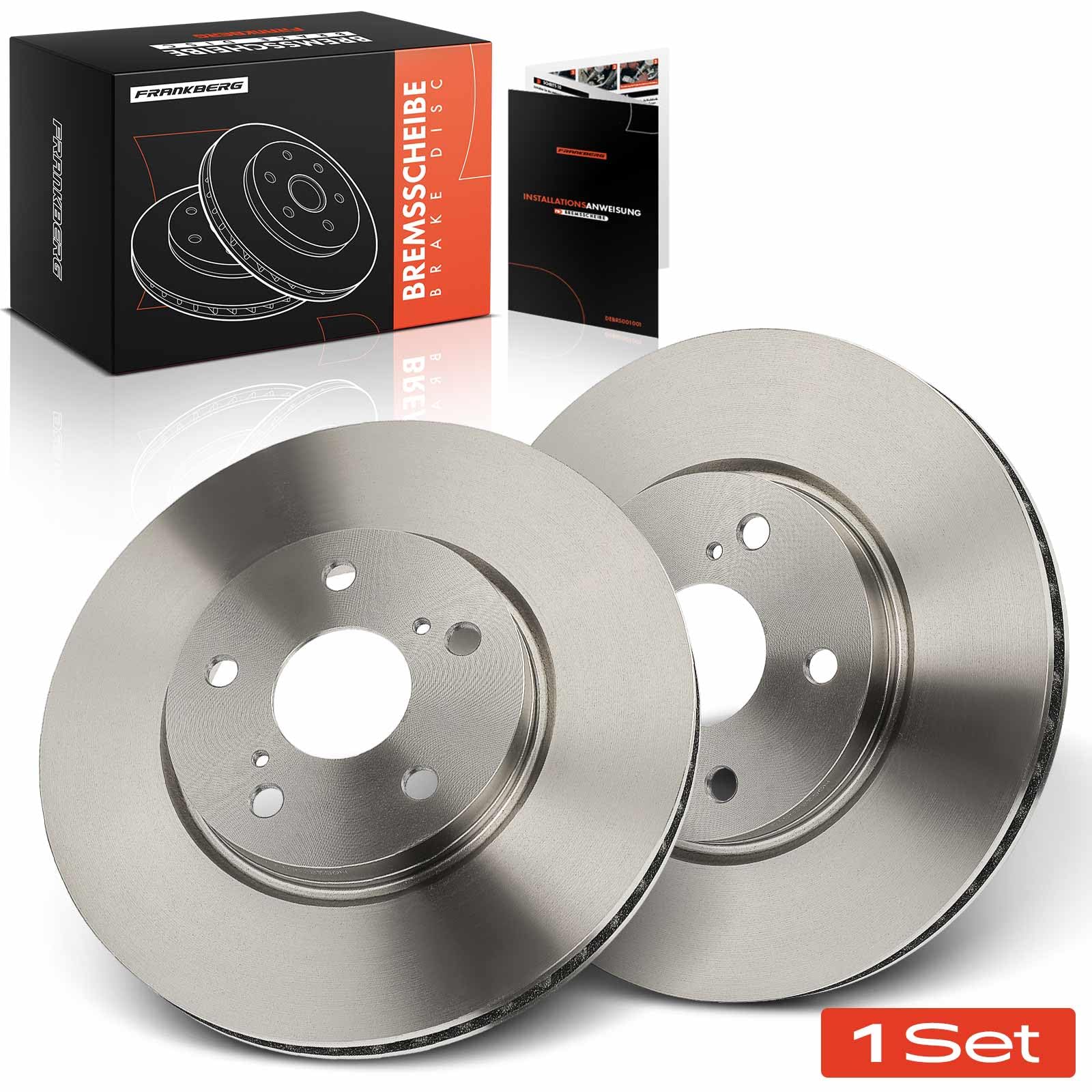 Frankberg 2 dischi freno anteriori ventilati ⌀296mm 4351230310 435120P010 | Compatibile con: IS II E2, IS III E3, IS C GSE2