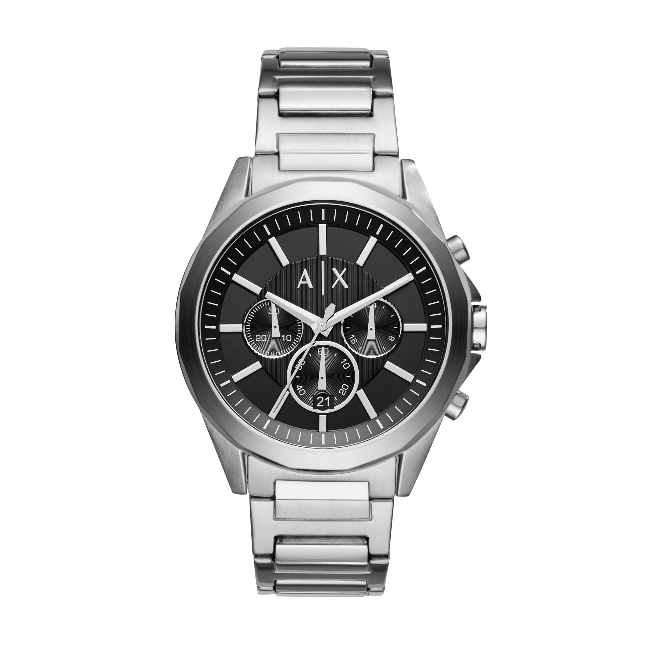 A|X Armani Exchange Chronograph Watch for Men with Stainless Steel, Silicone or Leather Band