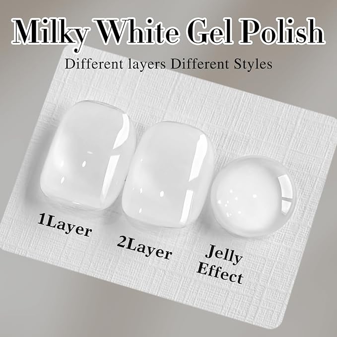 Esmalte en Gel Double Rhythm 15ml Blanco Lechoso (A1075) miniatura 6