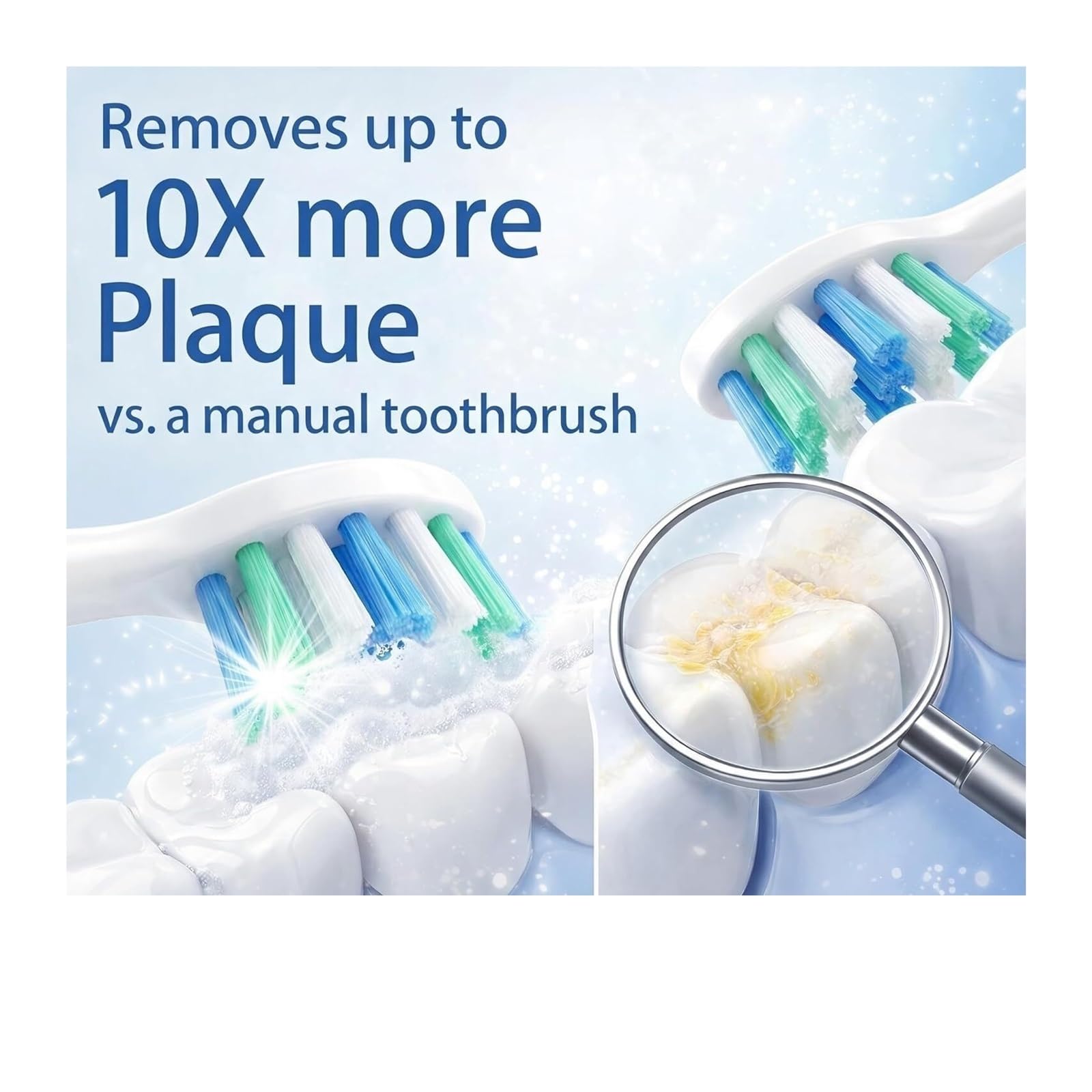 Testine spazzolino, compatibile con Philips, 4100 6100 6500