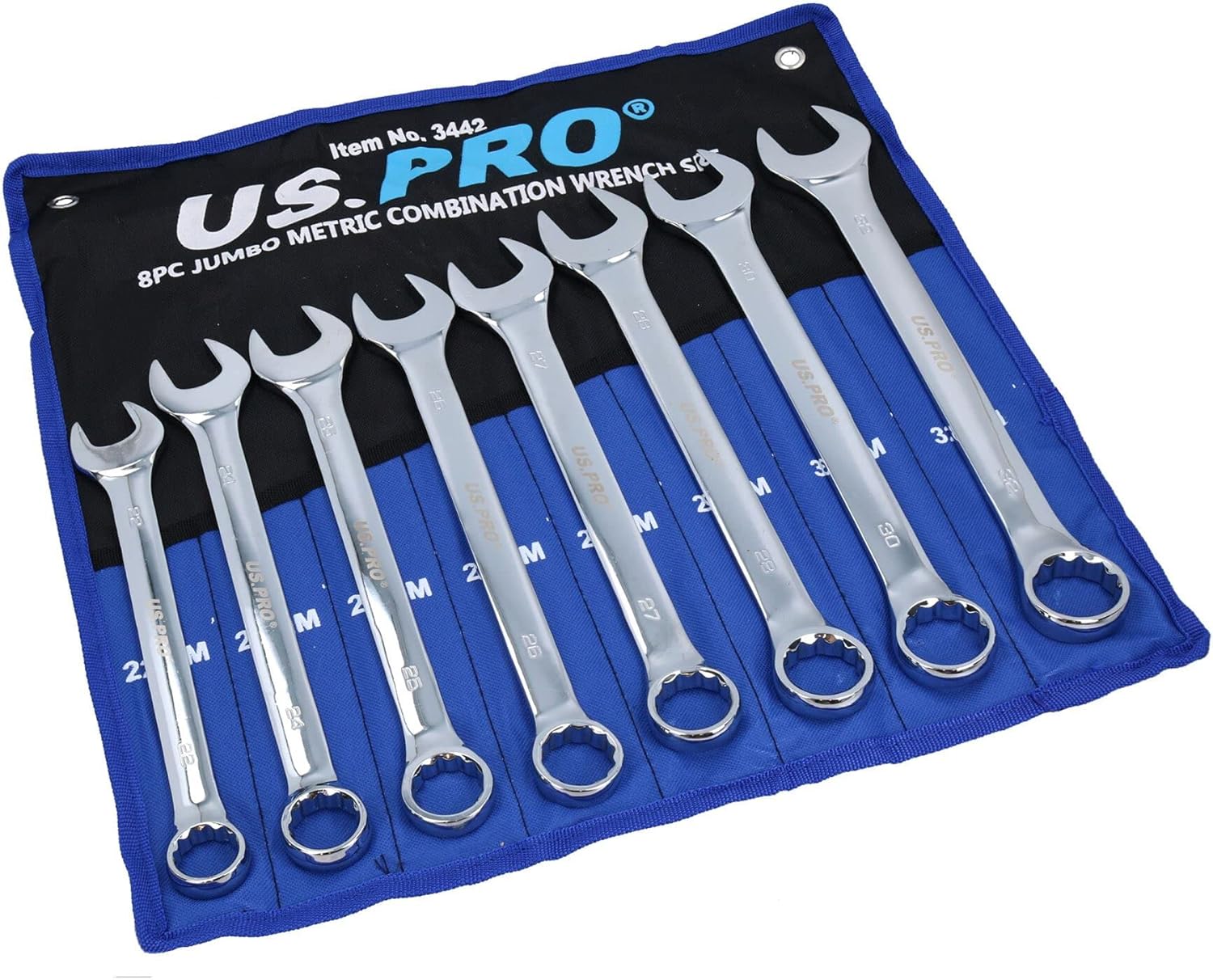 Metric Jumbo large Combination Spanner Wrench Set 22mm - 32mm