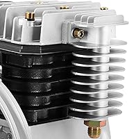 Vista 9 de Bomba de compresor de aire 3HP 250L/min Bomba de cabeza de compresor de aire Cilindro de bomba de aceite de hierro fundido Bomba de lubricación