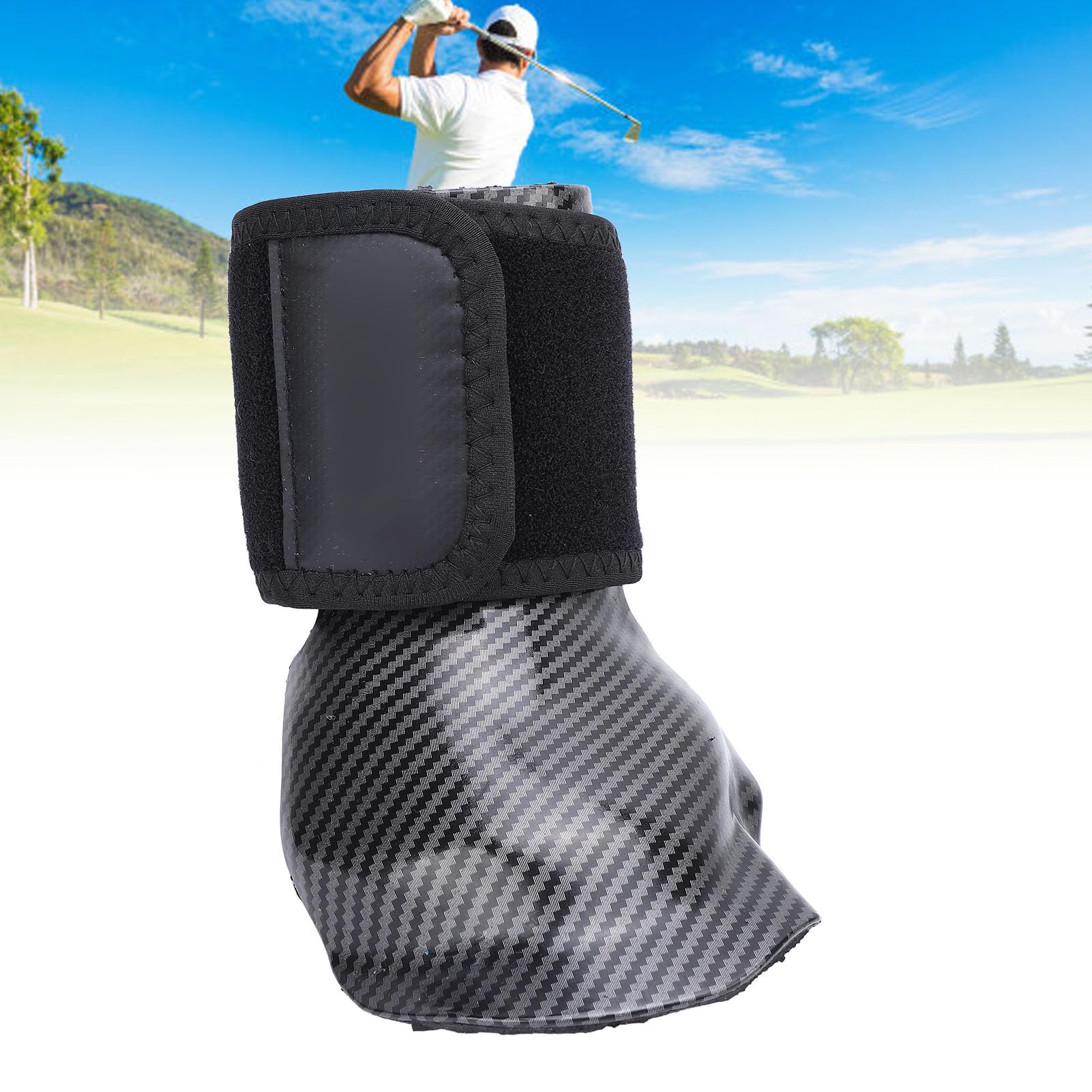 RiToEasysports Bola de Entrenador de Swing de Golf, Ayuda de Entrenamiento de Pulsera Elástica Ajustable, Equipo de Entrenador de Muñeca de Golf de Espuma PU con Material Reforzado para Todos los