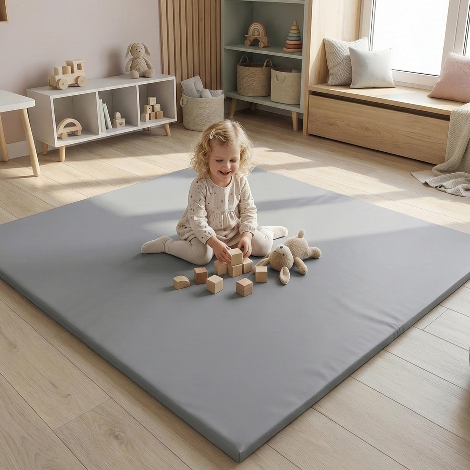 Tapis de jeu bébé 3 cm d'épaisseur contre les chocs au sol